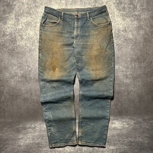 Vintage Wrangler Dirt Stained Distressed Jeans Men's 36 x 32 Grunge Skater